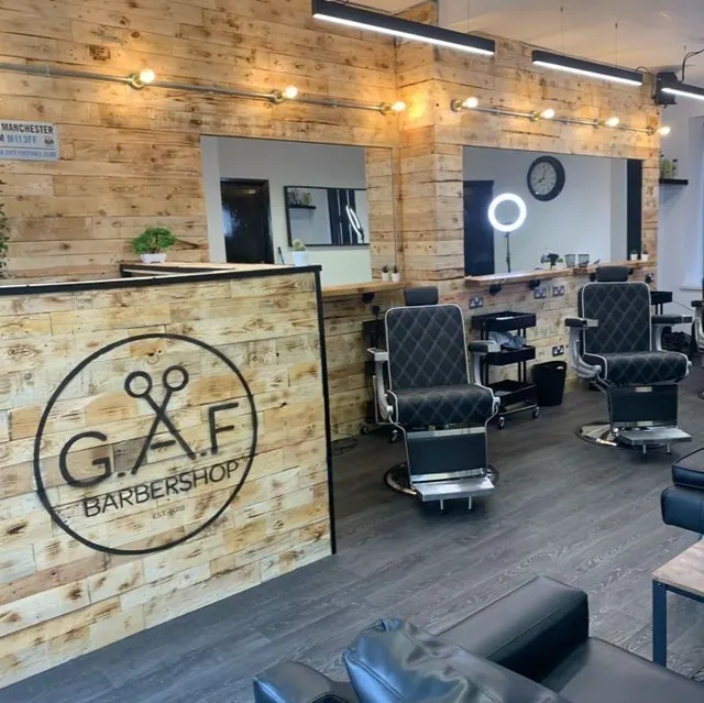 Inside Gaf Barbershop: the chairs, mirrors and timber walls